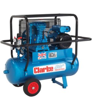 Clarke XEP15H/50 (OL) 14cfm 50Litre 3HP Industrial Air Compressor with Cage (230v)