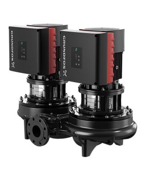 Grundfos TPED 50-430/2 A-F-A-BQQE-LDB Twin Head In Line Circulator Pump - 415v - Three Phase - 667 Ltr/min