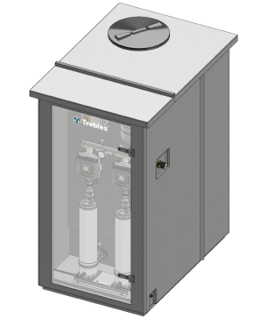 Trebles Trident 6110-2420-40/12-AF Packaged Booster Set & Tank System - Single Phase - Single Pump - 2420 Litre